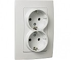 Розетка, 2-а  з зазем. MAKEL Lillium Natural Kare