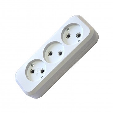 Колодка для подовжувача 3-а без з/к GISelt (20/200 шт.) (00000013064)