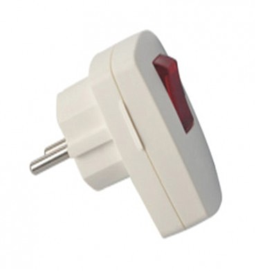 Вилка бічна з з/к з вимикачем (24/240 шт.) GISelt (00000112148)