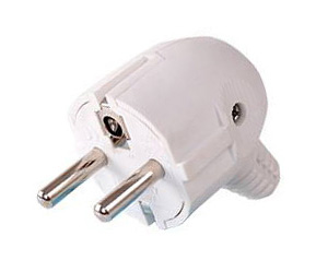 Вилка електрична з з/к кутова (24 шт.) GISelt (00000013091)