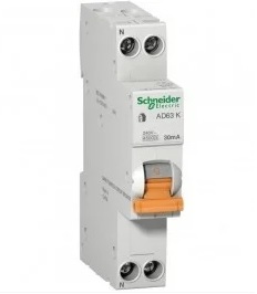 ДИФ.АВТ.ВИМ.АД63К 1П+Н 16A 30MA C  Шнайдер (00000011519)