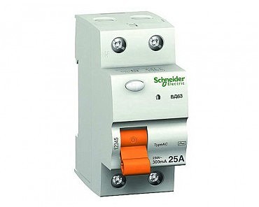 ПЗВ 2p 63A/300mА Shneider Шнайдер (00000003409)