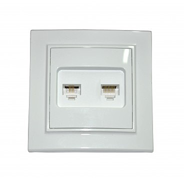 Розетка комп-р + телефон прихована Milana GISelt (10/200 шт.) (00000012261)