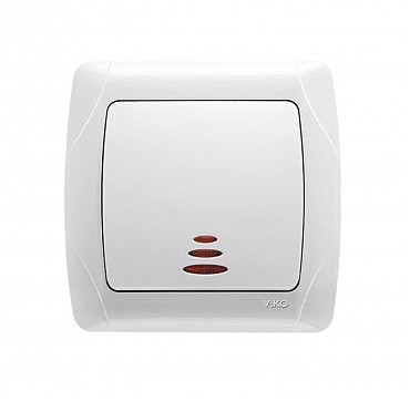 Вимикач 1 скр з підсвічуванням Кармен (00000000187)