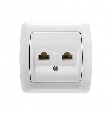 Розетка 2 комп'ютерна Кармен (00000000025)