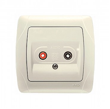 Аудіорозетка Кармен крем (00000001137)