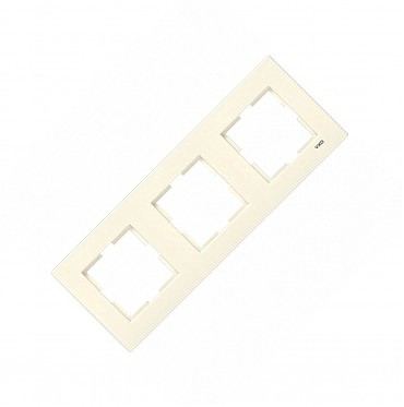 Рамка 3-я горизонтальная Карре крем (00000000251)