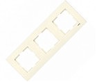 Рамка 3-я горизонтальная Карре крем