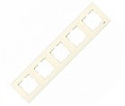 Рамка 5-я горизонтальная Карре крем
