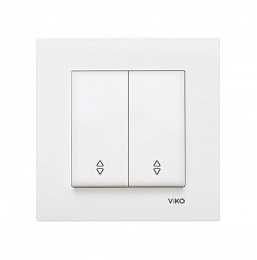 Вимикач 2 скр. прохідний Карре (00000000209)