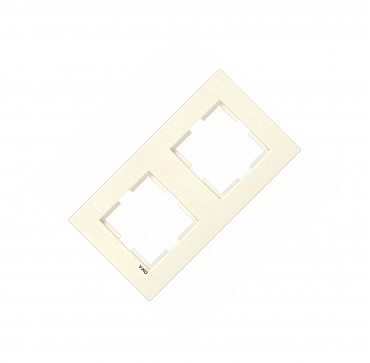 Рамка 2-а вертикальна Карре крем (00000000248)