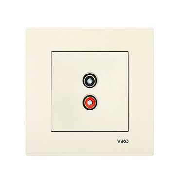 Аудіорозетка Kaррe крем (00000000820)