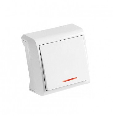 Выключатель 1 с подсветк откр ВЕРА (00000000061)