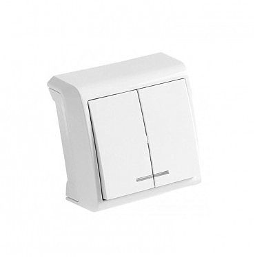 Выключатель 2 с подсветк откр ВЕРА (00000000062)