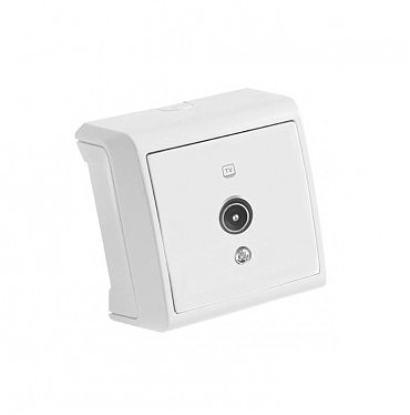 Розетка TV (телевиз) концевая откр ВЕРА (00000000060)