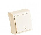 Выключатель 1 проходн. откр Вера крем