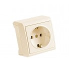 Розетка 1 c з/к откр Вера крем