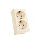 Розетка 2 c з/к откр Вера крем