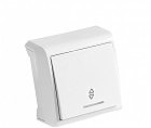 Выключатель 1кл. прох. с подсветк внешний ВЕРА