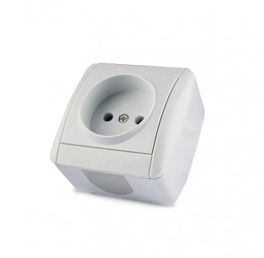 Розетка 1-а зовнішня без з/к (10/120), Viktori GISelt (00000112120)