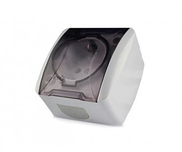 Розетка 1-а зовнішня c кришкою, c з/к IP-44 (10/120), Viktori GISelt (00000112124)