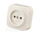 Розетка зовнішня без з/к одинарна (12/144), Virginia Giselt