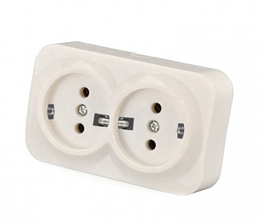 Розетка зовнішня з подвійною з/к (9/108),Virginia Giselt (00000112136)