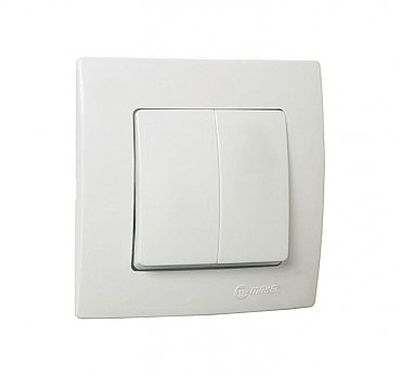 ВЫКЛ. 2 КЛАВ. Белый  MAKEL Lillium Natural Kare  (12 шт.) (00000013214)