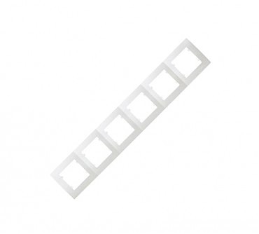 Рамка 6-я бел. MAKEL Lillium Natural Kare (5 шт.) (00000013212)