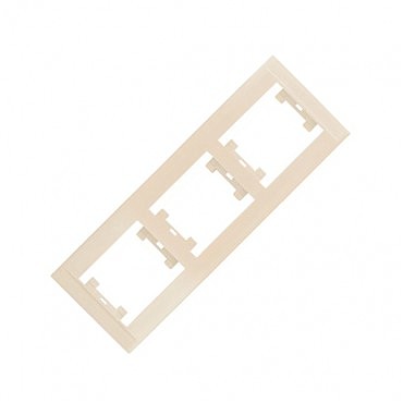 РАМКА 3-АЯ ГОРИЗОНТАЛЬНАЯ  КРЕМ (00000097152)