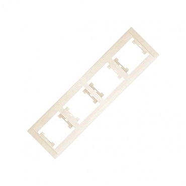 РАМКА 4-АЯ ГОРИЗОНТАЛЬНАЯ  КРЕМ (00000097153)