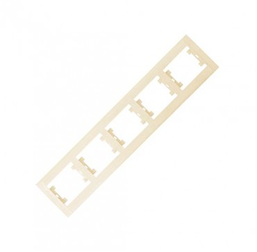 РАМКА 5-АЯ ГОРИЗОНТАЛЬНАЯ  КРЕМ (00000097154)