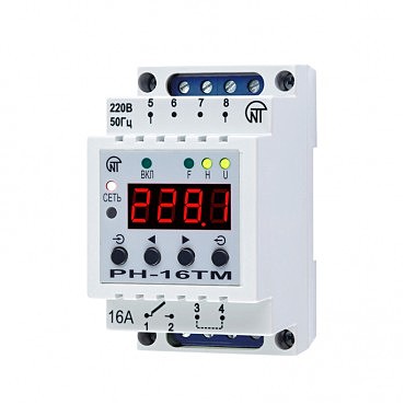 Добово-тижневий таймер із функцією реле напруги РН-16ТМ (00000107599)