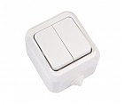 Выкл. 2 откр. бел. IP44 MAKEL (10 шт.)