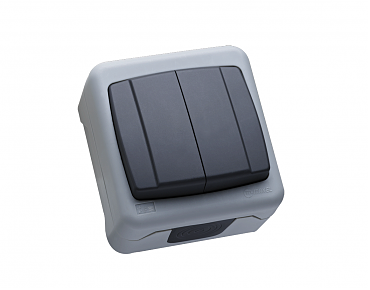 Выкл. 2 откр. серый IP55 MAKEL (12 шт.) (00000013234)