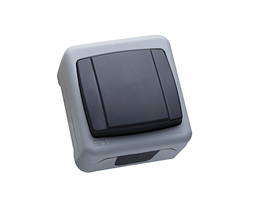 Вимикач 1-клавiшний  прохiдний IP55 MAKEL (00000103490)