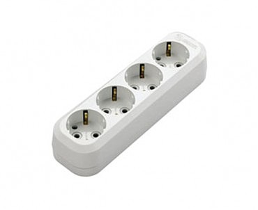 Колодка 4 гнізда з зазем.м (20 шт.) MAKEL (00000002825)