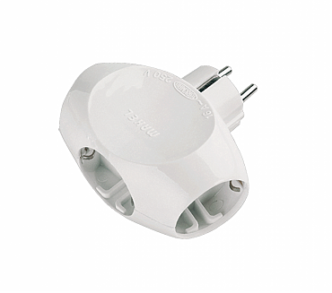 Штепс. 3 гніздо з/з біл. Makel (1 шт) (00000004038)