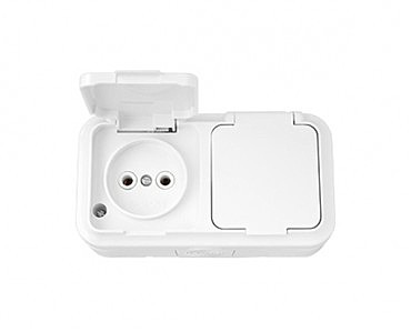 Праліск розетка 2-а з кр. РА16-302 (35 шт) (00000000428)