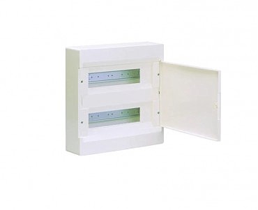 Щит з/у з білими дверцятами 24 мод.(2х12) COSMOS (00000102085)