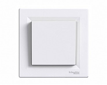 Вимикач 1-кл крест Asfora белый (10 шт.) (00000005849)