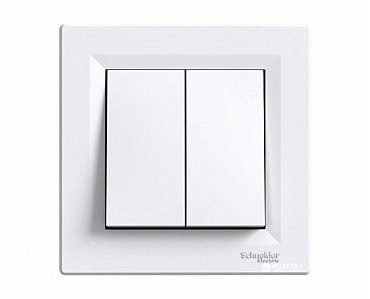 Вимикач 2-кл прохідний Asfora (10 шт.) (00000005842)