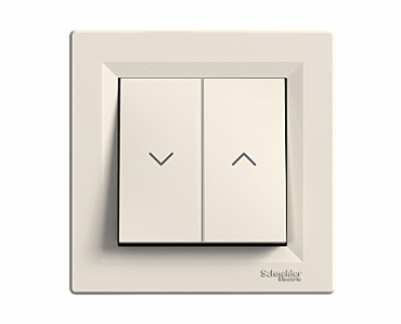 Вимикач Жалюзі Asfora крем (00000005064)