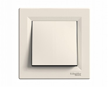 Вимикач 1-кл крем Asfora (10 шт.) (00000005000)