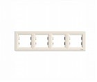 Рамка 4-я гориз. Asfora крем (без упаковки)