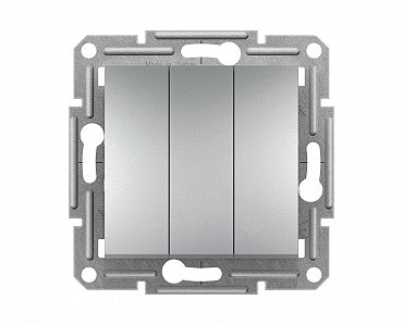 EPH2100161 ВИМИКАЧ 3-Х КЛАВІШНИЙ АЛЮМ. ASFORA 10A (00000107608)