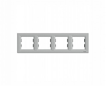 Рамка 4м горизонт, алюминий ASFORA (00000009474)