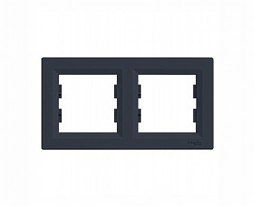 Рамка 2м горизонт, антрацит ASFORA (00000008925)