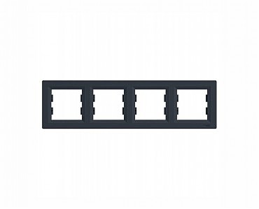 Рамка 4м горизонт, антрацит ASFORA (00000008927)