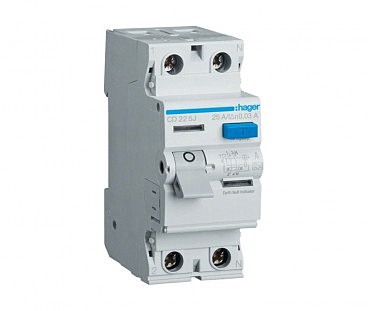 ПЗВ 2х25 А, 30mA, А, 2м  Hager (00000004834)